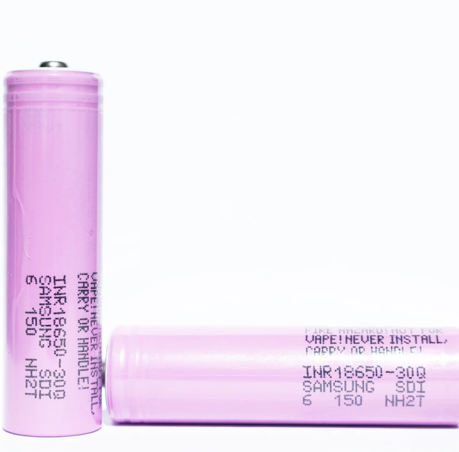 Samsung 30Q 18650 3000mAh High drain BUTTON TOP Lithium-ion battery