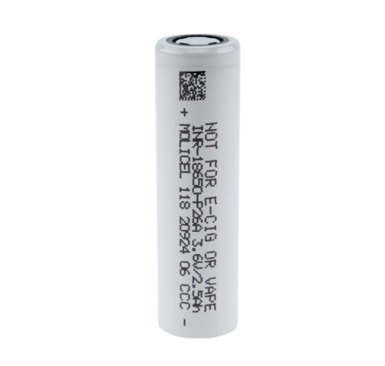 Molicel P26A 2600mAh 18650 Battery